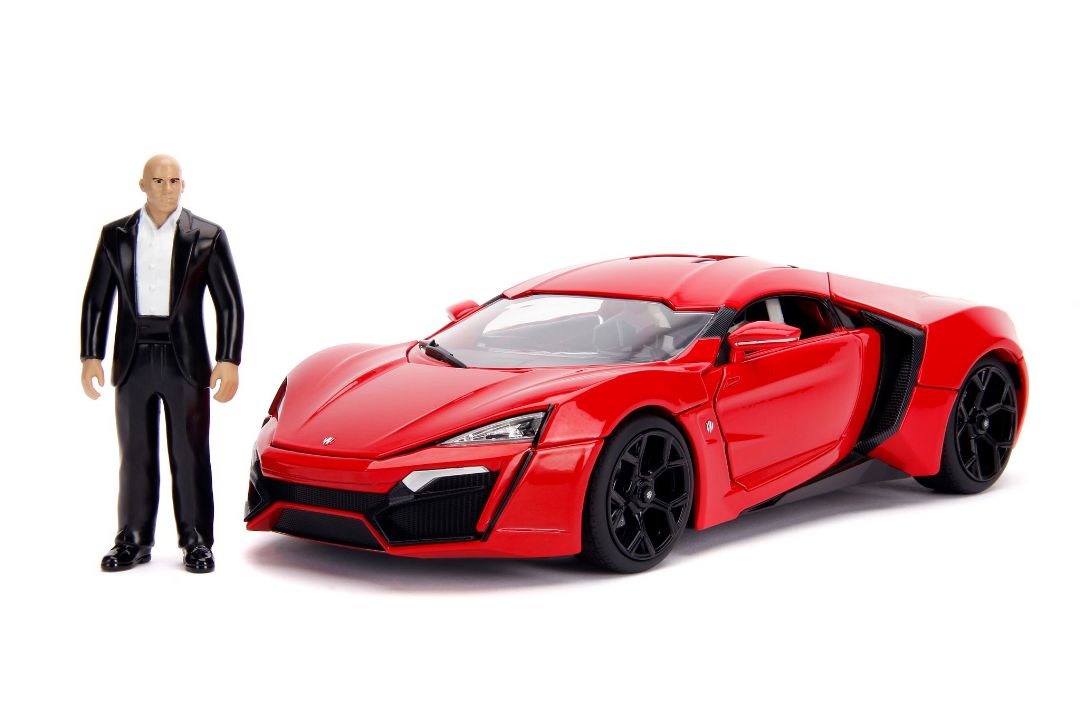 Jada 1/18 "Fast & Furious" Lykan Hypersport w/Light & figure - Click Image to Close