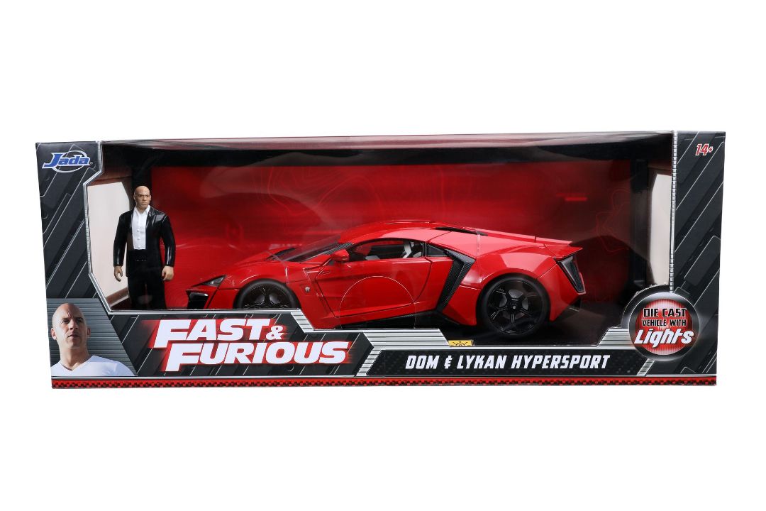 Jada 1/18 "Fast & Furious" Lykan Hypersport w/Light & figure - Click Image to Close