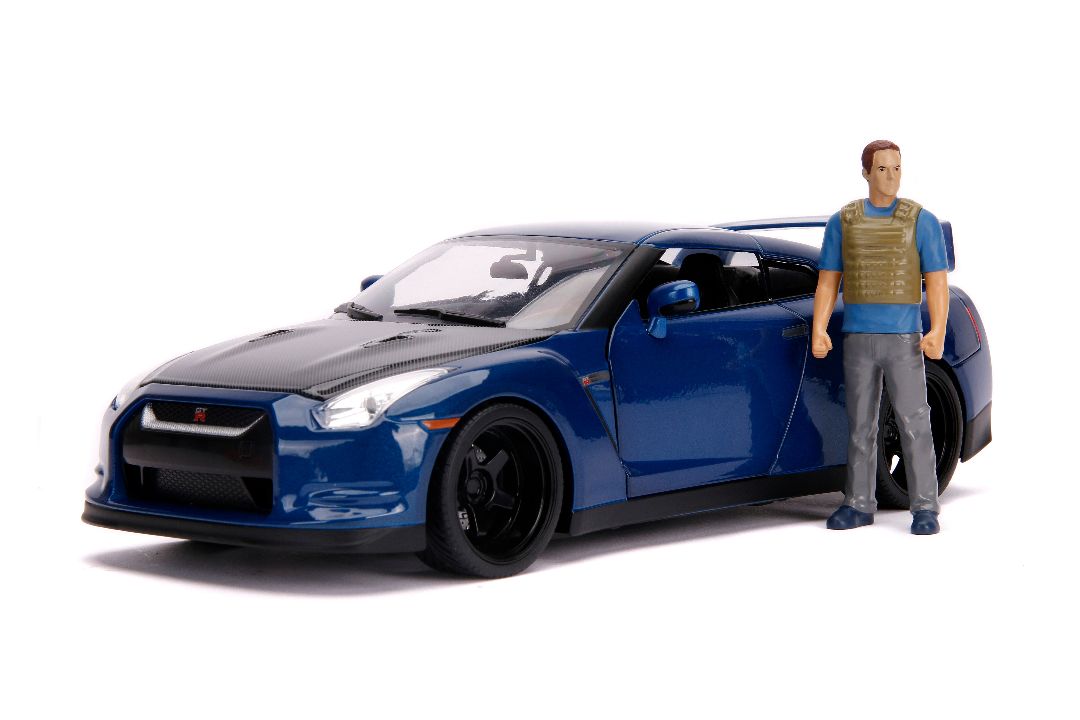 Jada 1/18 "Fast & Furious" Brian's Nissan GT-R (R35) w/figure