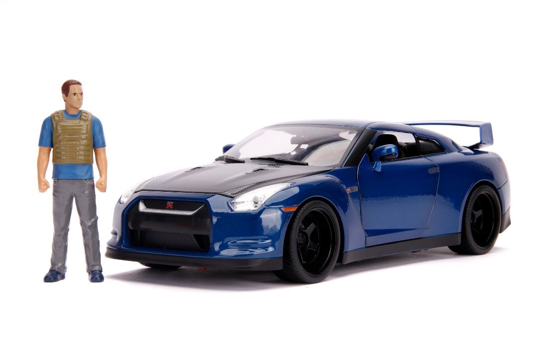 Jada 1/18 "Fast & Furious" Brian's Nissan GT-R (R35) w/figure