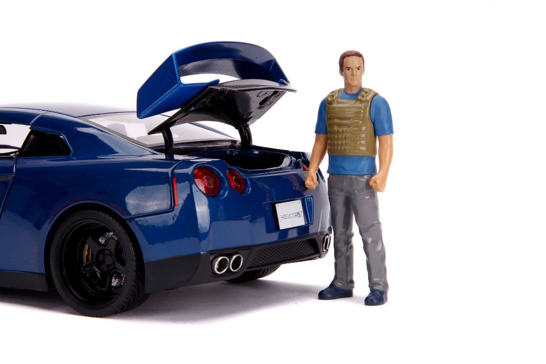 Jada 1/18 "Fast & Furious" Brian's Nissan GT-R (R35) w/figure - Click Image to Close