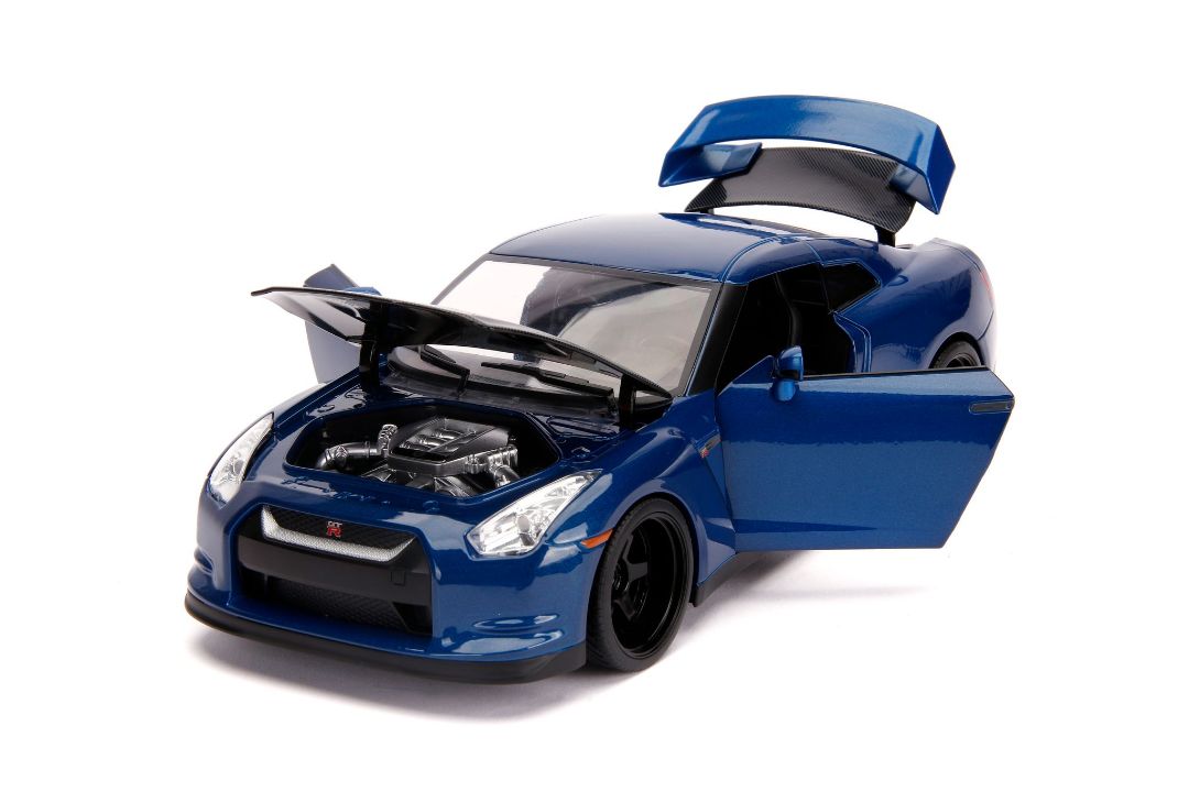 Jada 1/18 "Fast & Furious" Brian's Nissan GT-R (R35) w/figure - Click Image to Close