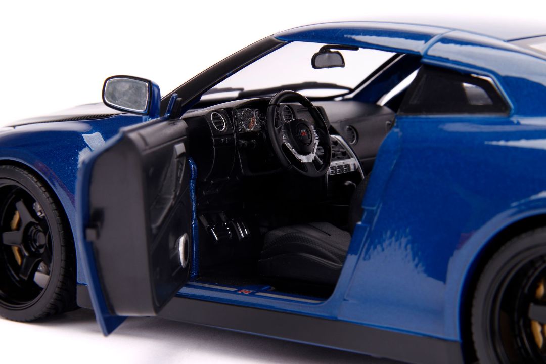 Jada 1/18 "Fast & Furious" Brian's Nissan GT-R (R35) w/figure - Click Image to Close