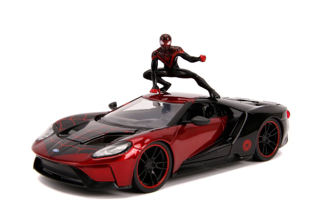 Jada 1/24 "Hollywood Rides" 2017 Ford GT with Miles Morales