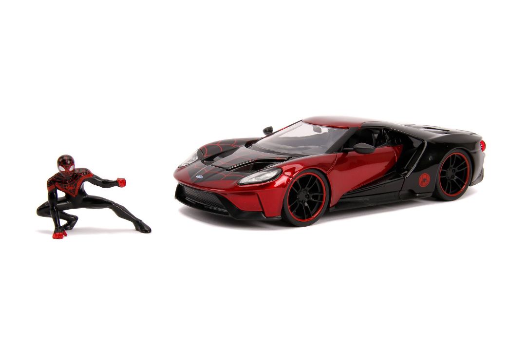 Jada 1/24 "Hollywood Rides" 2017 Ford GT with Miles Morales