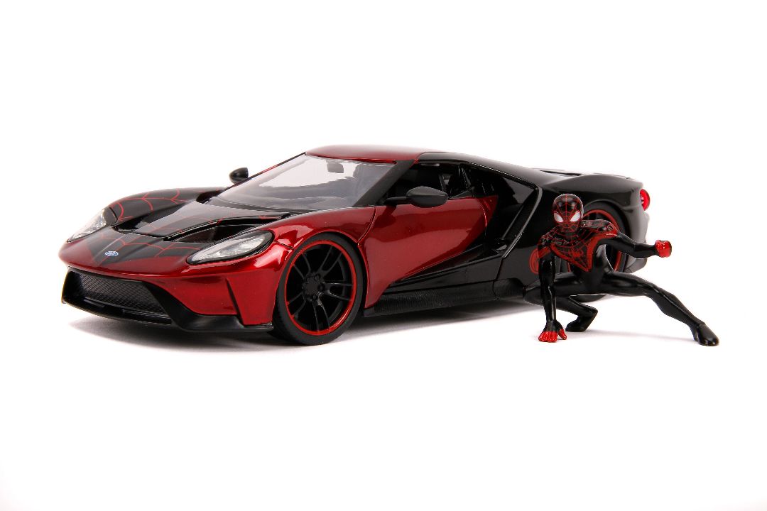 Jada 1/24 "Hollywood Rides" 2017 Ford GT with Miles Morales