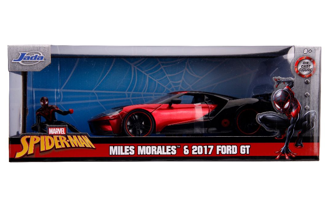 Jada 1/24 "Hollywood Rides" 2017 Ford GT with Miles Morales - Click Image to Close