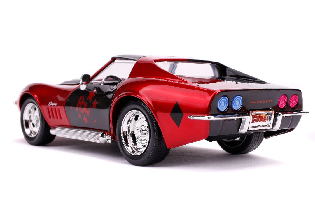Jada 1/24 "Hollywood Rides" 1969 Corvette Stingray Harley Quinn