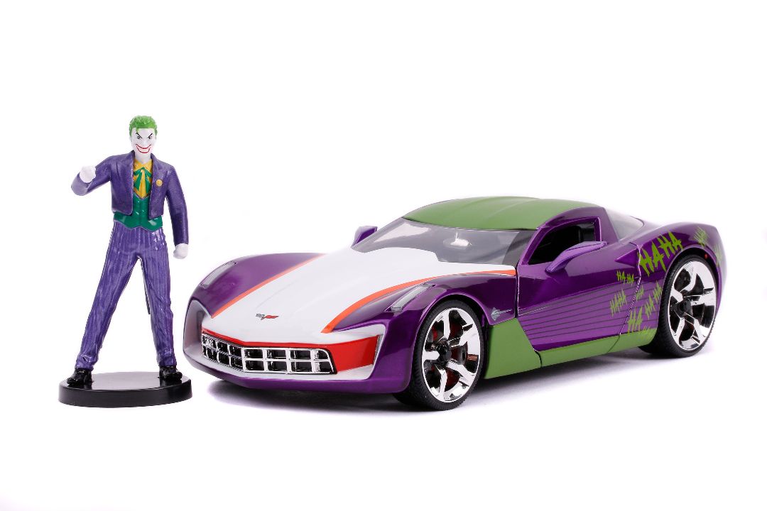 Jada 1/24 "Hollywood Rides" 2009 Corvette Stingray Concept Joker - Click Image to Close