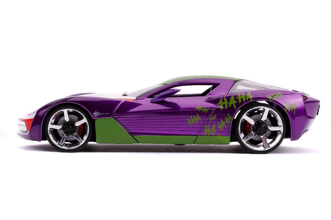 Jada 1/24 "Hollywood Rides" 2009 Corvette Stingray Concept Joker - Click Image to Close