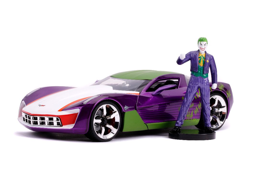 Jada 1/24 "Hollywood Rides" 2009 Corvette Stingray Concept Joker - Click Image to Close