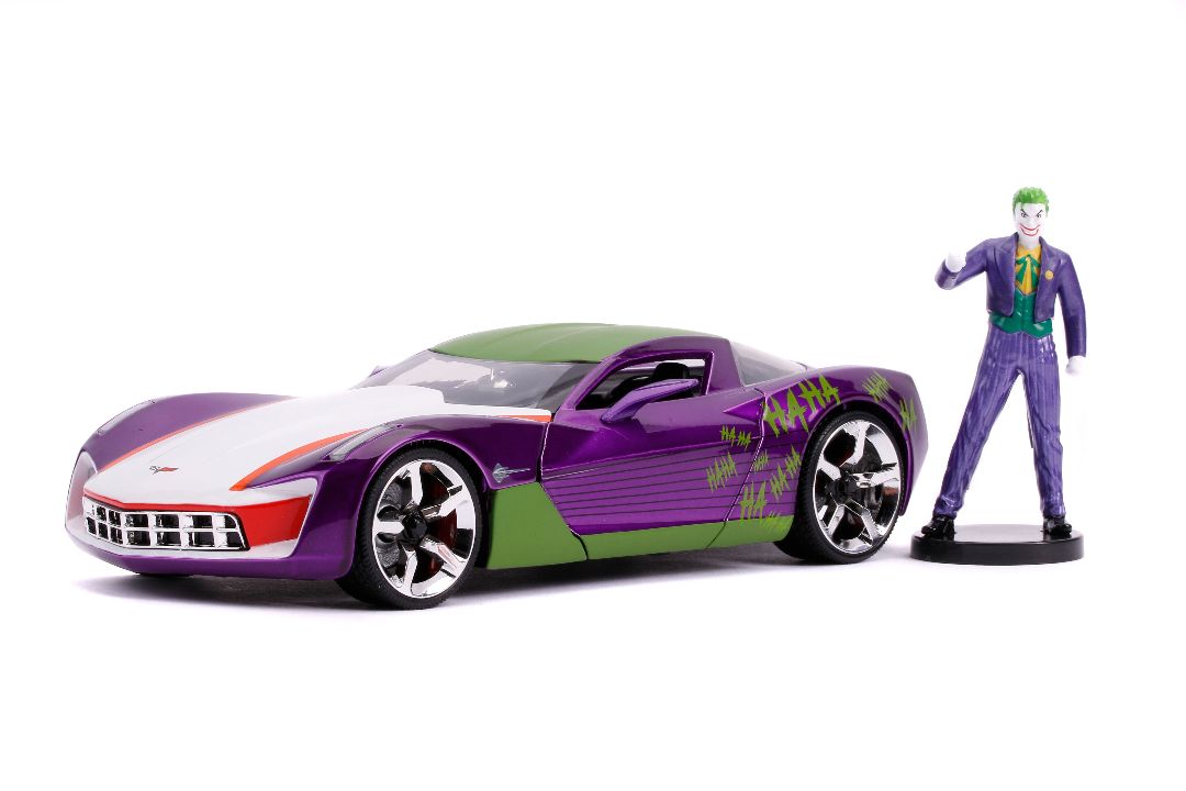 Jada 1/24 "Hollywood Rides" 2009 Corvette Stingray Concept Joker - Click Image to Close