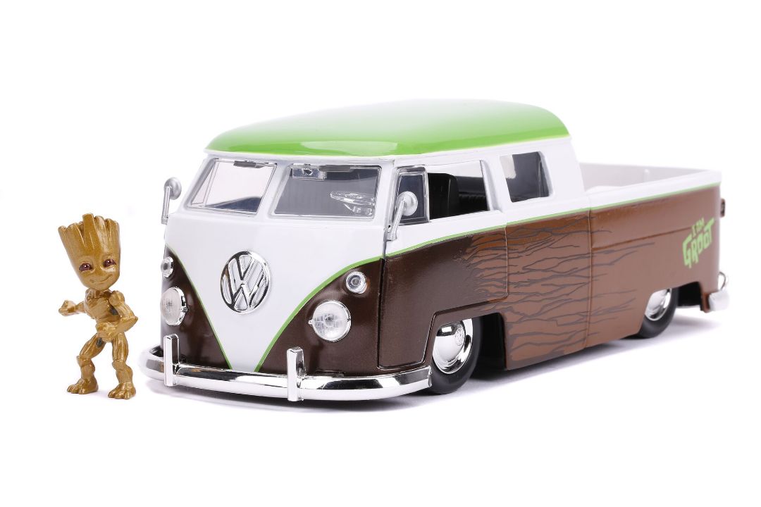 Jada 1/24 "Hollywood Rides" 1963 VW Bus with Groot - Click Image to Close