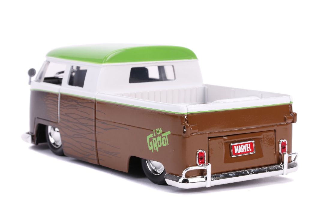 Jada 1/24 "Hollywood Rides" 1963 VW Bus with Groot - Click Image to Close