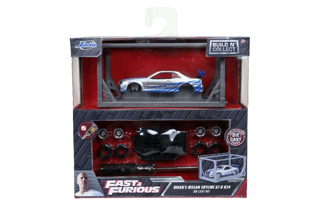 Jada 1/55 "Fast & Furious" Build N' Collect-Brian's Skyline GT-R - Click Image to Close