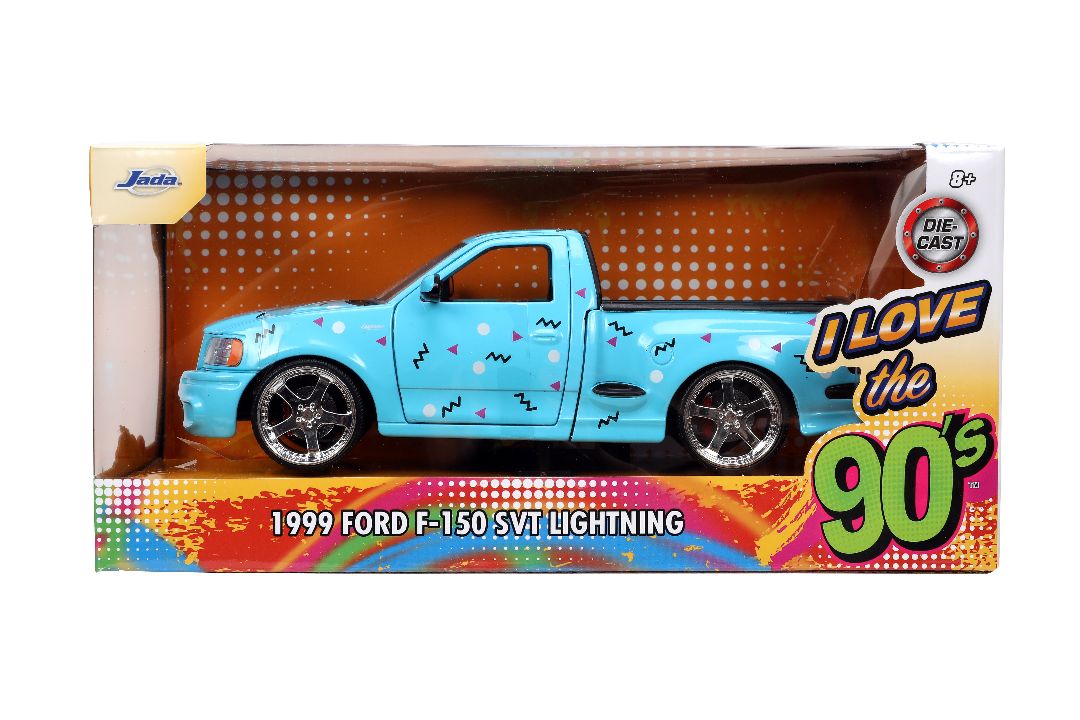 Jada 1/24 "I Love The" 1990s - 1999 Ford F-150 SVT Lightning - Click Image to Close