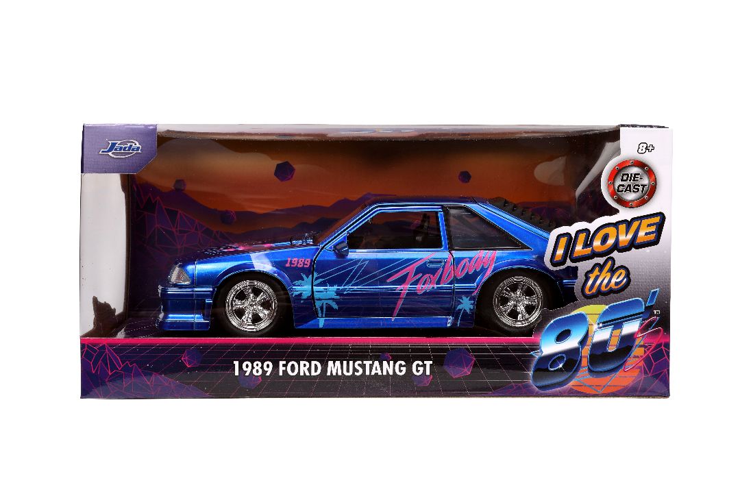 Jada 1/24 "I Love The" 1980â€™s - 1989 Ford Mustang GT - Click Image to Close