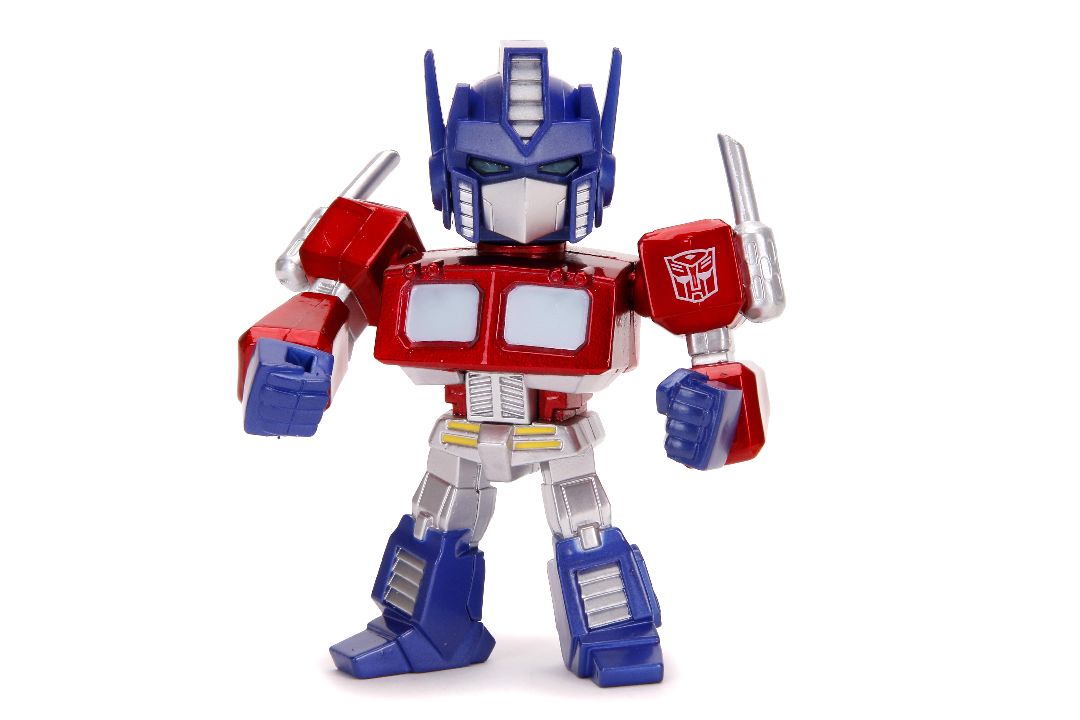 Jada 4" Metalfigs Transformers - G1 Optimus Prime w/Light - Click Image to Close