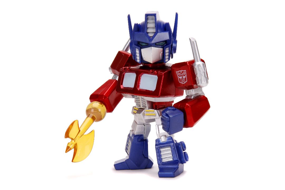 Jada 4" Metalfigs Transformers - G1 Optimus Prime w/Light - Click Image to Close