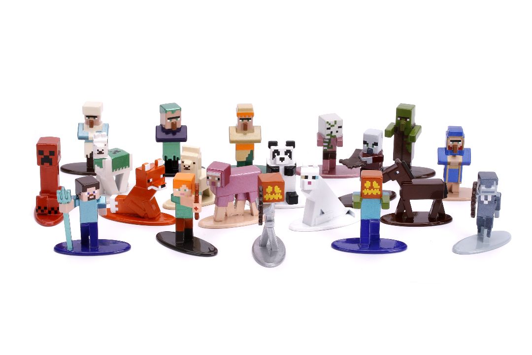 Jada 1.65" Nano Metalfigs Minecraft : 20-Pack W3