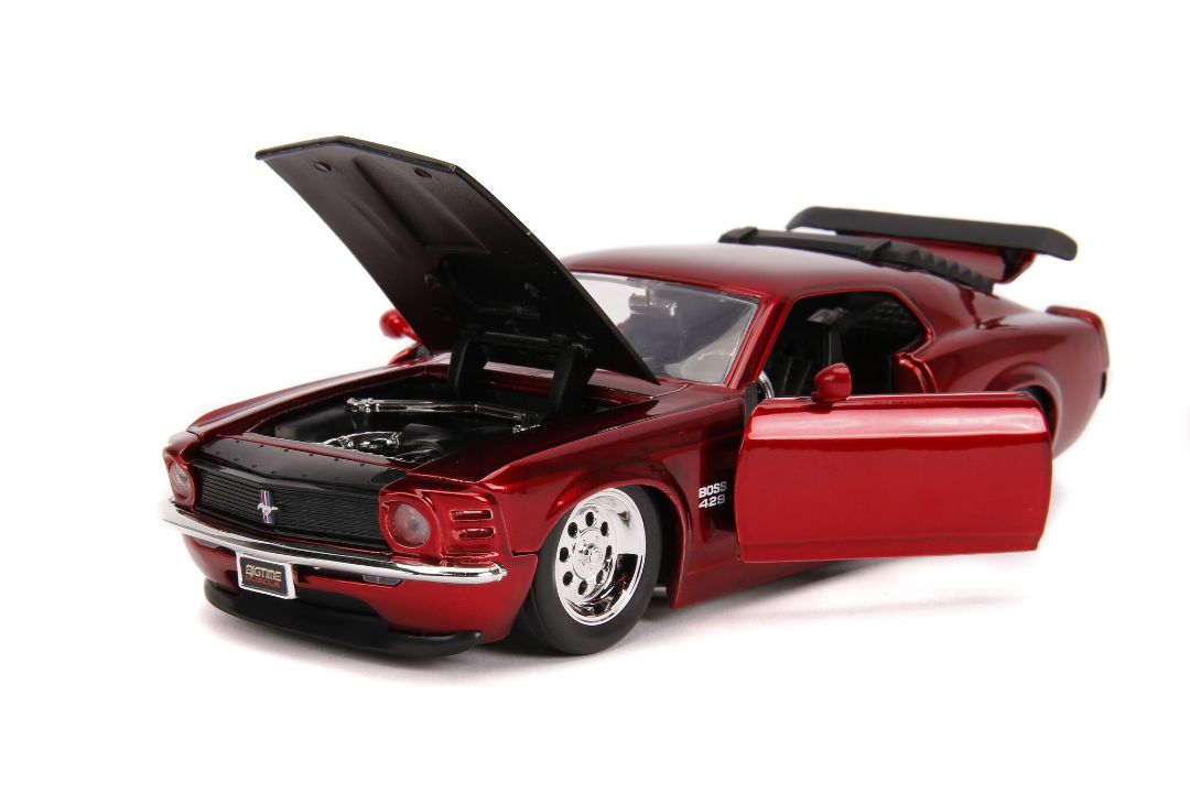 Jada 1/24 "BIGTIME Muscle" 1970 Ford Mustang Boss 429 - Red - Click Image to Close