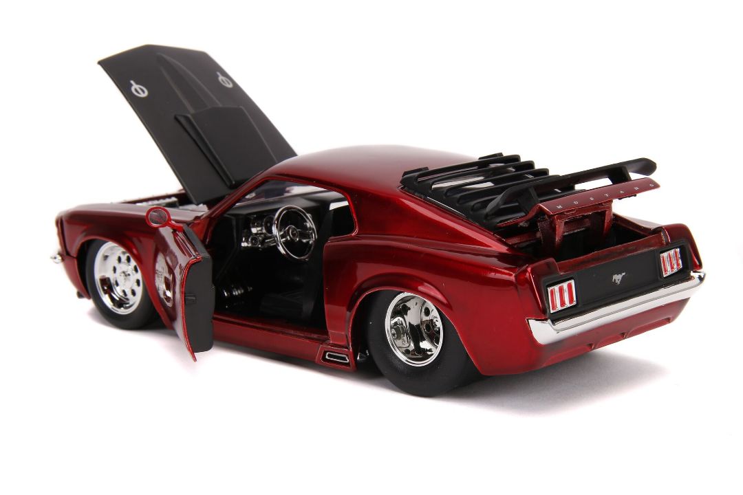 Jada 1/24 "BIGTIME Muscle" 1970 Ford Mustang Boss 429 - Red - Click Image to Close