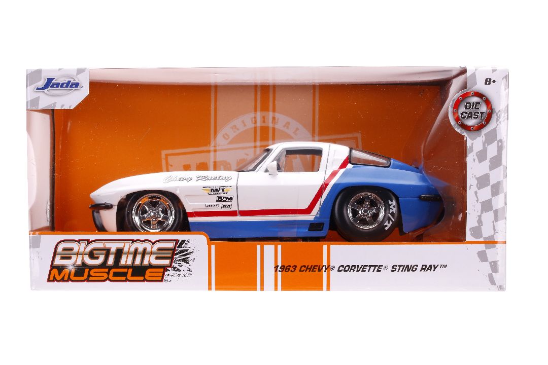 Jada 1/24 "BIGTIME Muscle" 1963 Chevy Corvette - Click Image to Close