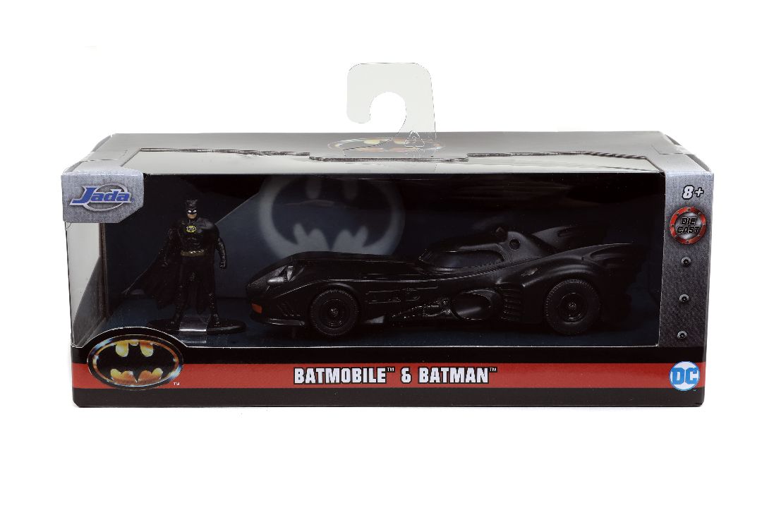 Jada 1/32 "Hollywood Rides" 1989 Batman Batmobile with Batman - Click Image to Close