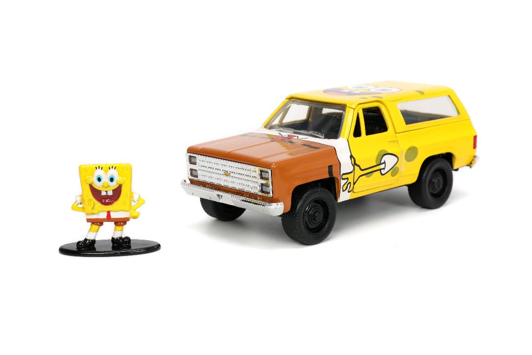 Jada 1/32 1980 Chevy K5 Blazer with Spongebob - Click Image to Close