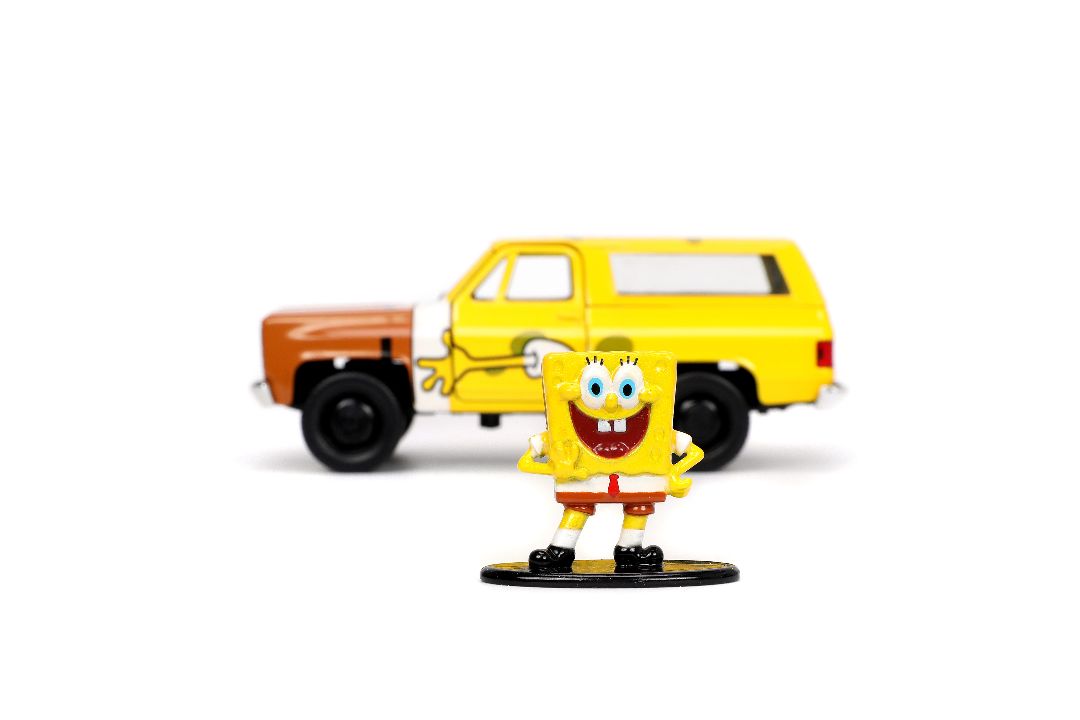 Jada 1/32 1980 Chevy K5 Blazer with Spongebob - Click Image to Close