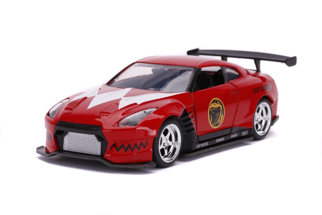 Jada 1/32 "Hollywood Rides" 2009 Nissan GT-R (Red Ranger Theme) - Click Image to Close