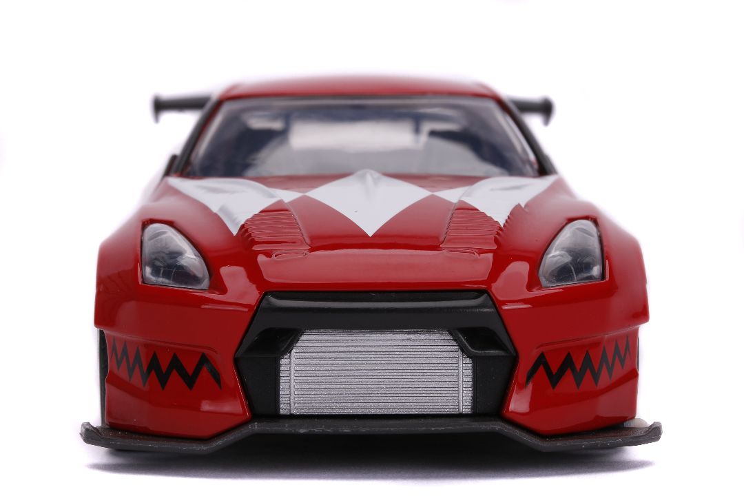 Jada 1/32 "Hollywood Rides" 2009 Nissan GT-R (Red Ranger Theme) - Click Image to Close