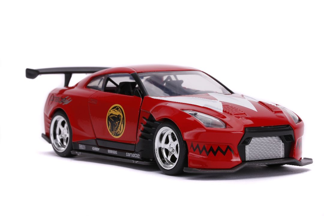 Jada 1/32 "Hollywood Rides" 2009 Nissan GT-R (Red Ranger Theme)