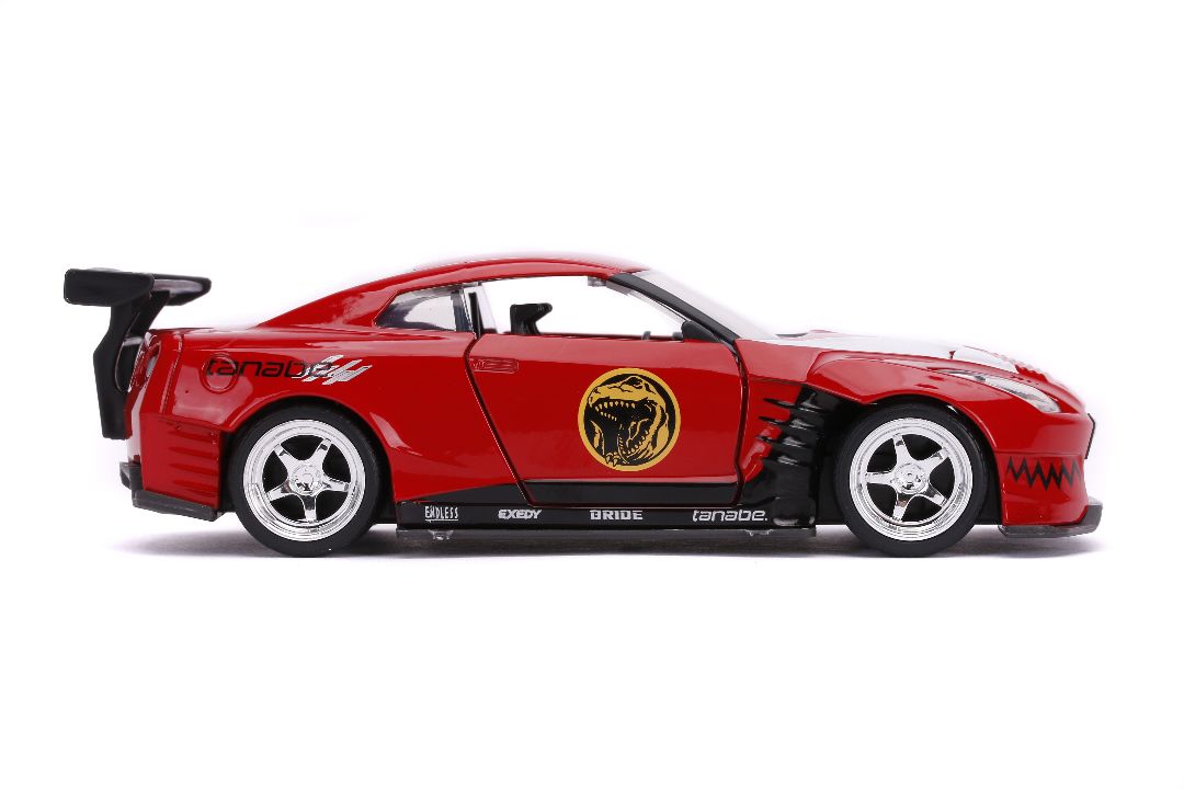 Jada 1/32 "Hollywood Rides" 2009 Nissan GT-R (Red Ranger Theme) - Click Image to Close