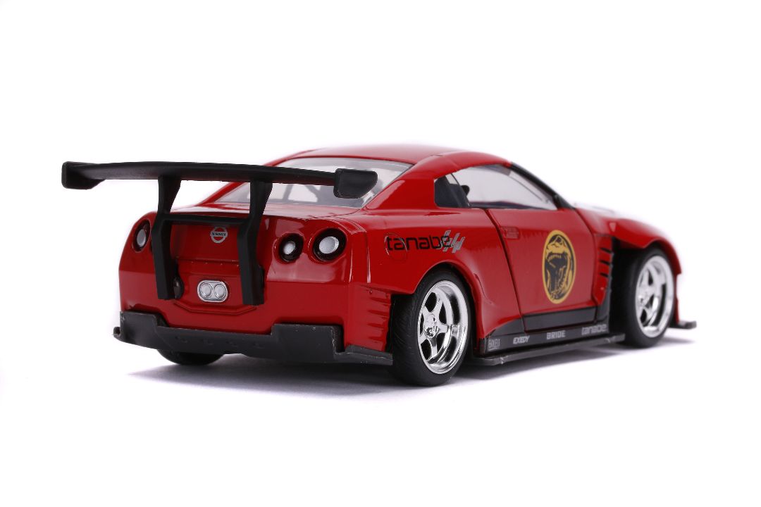 Jada 1/32 "Hollywood Rides" 2009 Nissan GT-R (Red Ranger Theme) - Click Image to Close