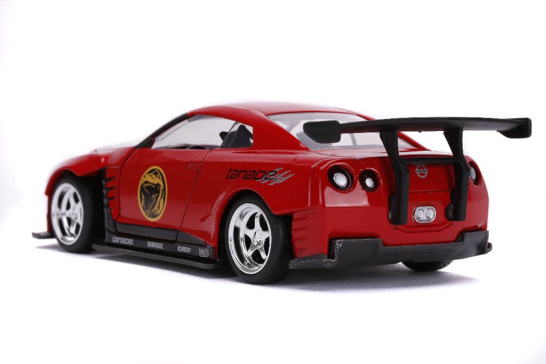 Jada 1/32 "Hollywood Rides" 2009 Nissan GT-R (Red Ranger Theme) - Click Image to Close