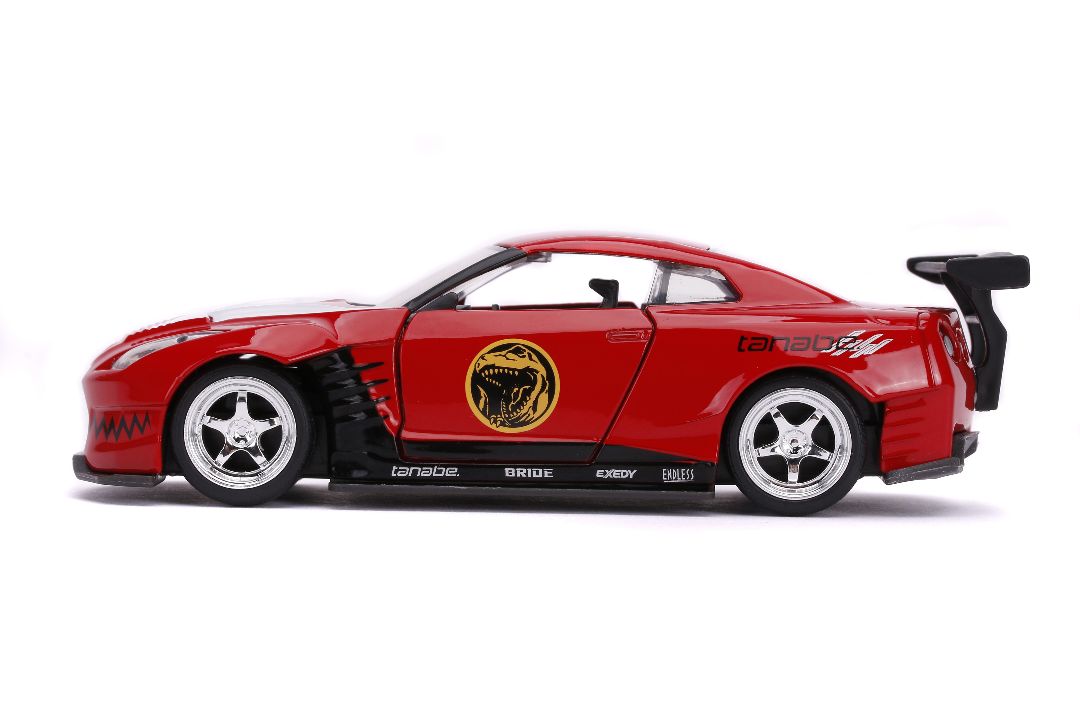 Jada 1/32 "Hollywood Rides" 2009 Nissan GT-R (Red Ranger Theme)