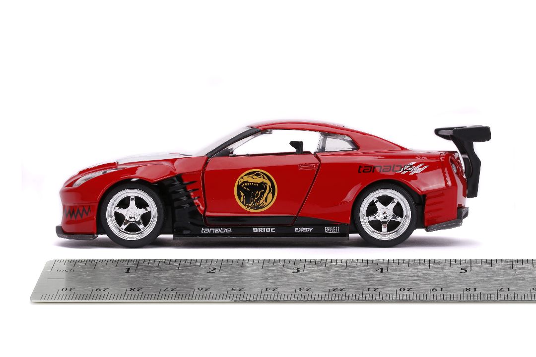 Jada 1/32 "Hollywood Rides" 2009 Nissan GT-R (Red Ranger Theme) - Click Image to Close