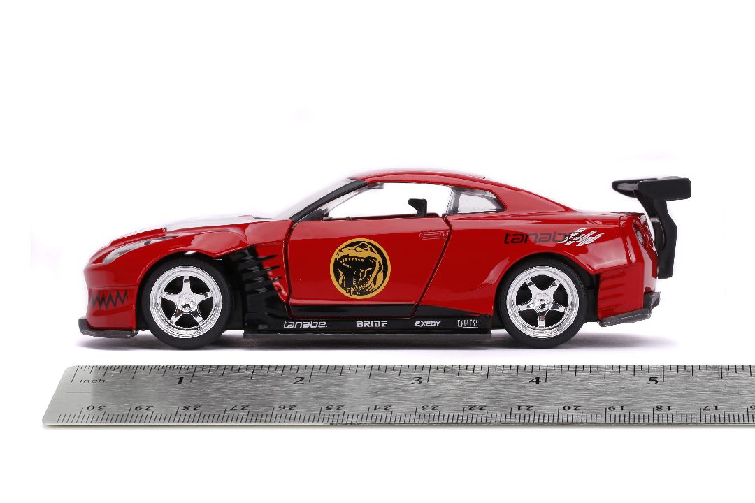 Jada 1/32 "Hollywood Rides" 2009 Nissan GT-R (Red Ranger Theme)