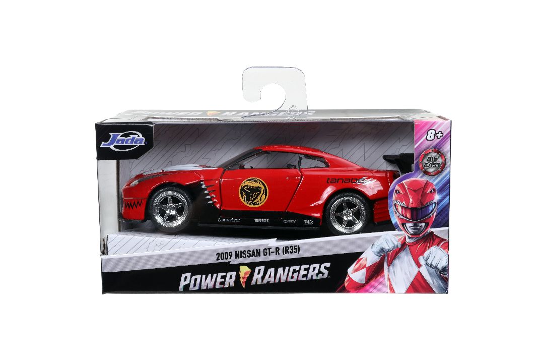 Jada 1/32 "Hollywood Rides" 2009 Nissan GT-R (Red Ranger Theme)