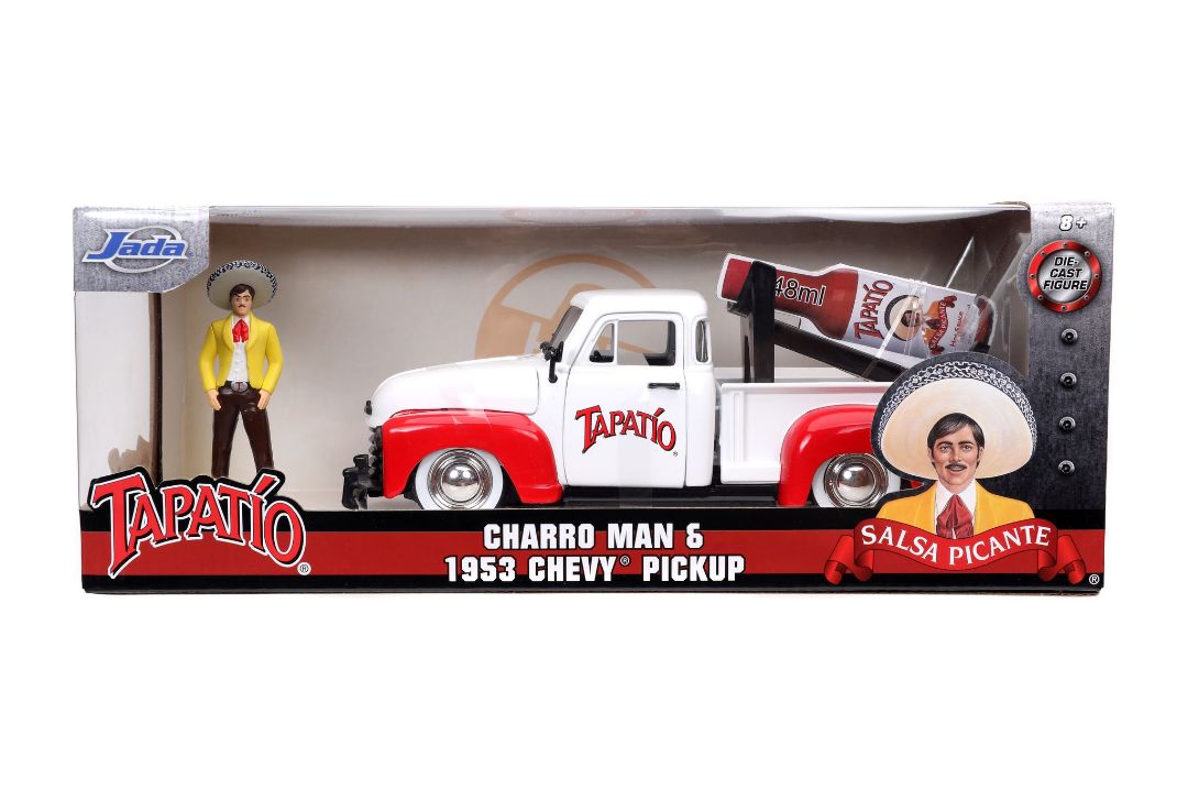 Jada 1/24 "Hollywood Rides" 1953 Chevy Pickup w/Charro Man - Click Image to Close