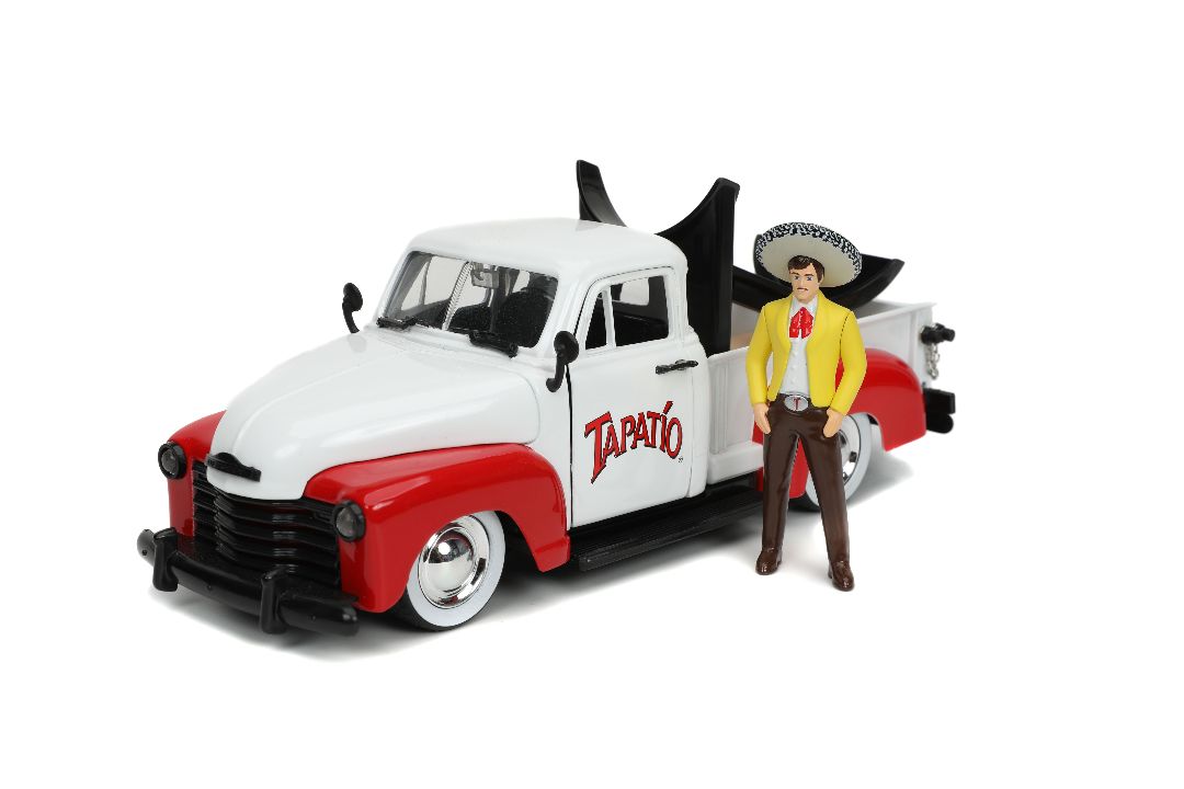 Jada 1/24 "Hollywood Rides" 1953 Chevy Pickup w/Charro Man - Click Image to Close