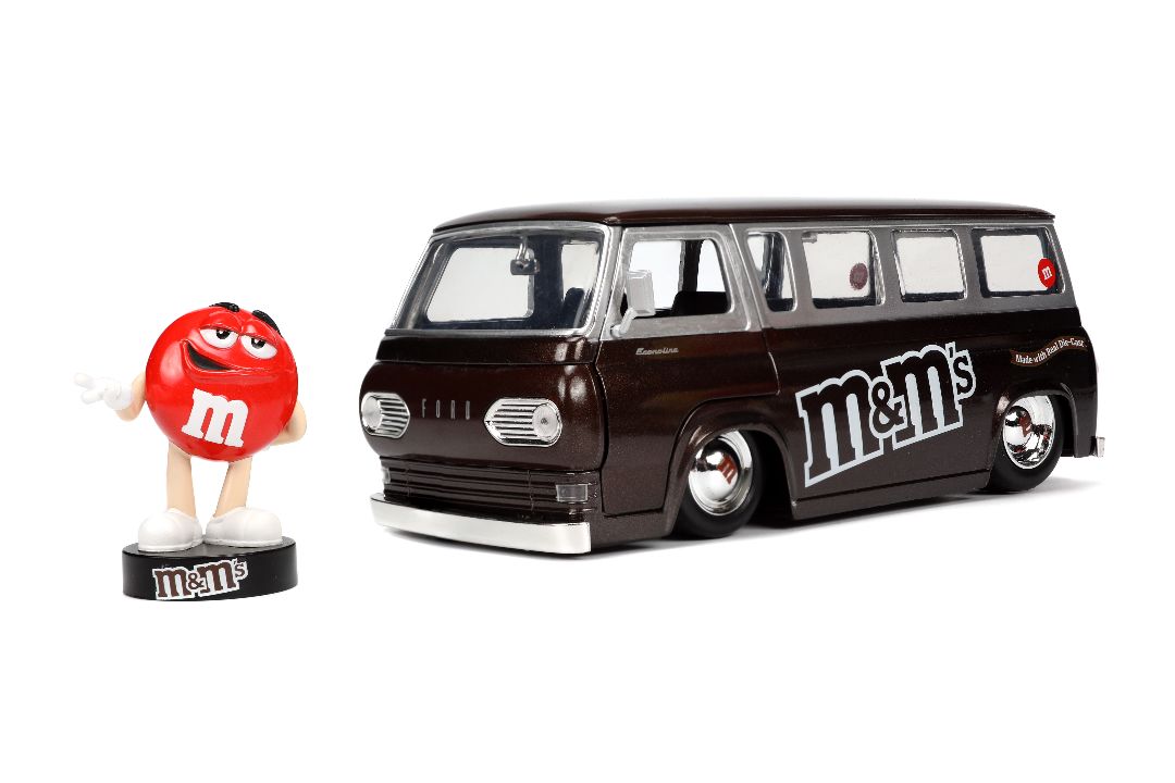 Jada 1/24 1965 Ford Econoline Van with Red M&M's - Click Image to Close