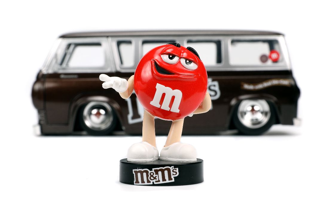 Jada 1/24 1965 Ford Econoline Van with Red M&M's - Click Image to Close