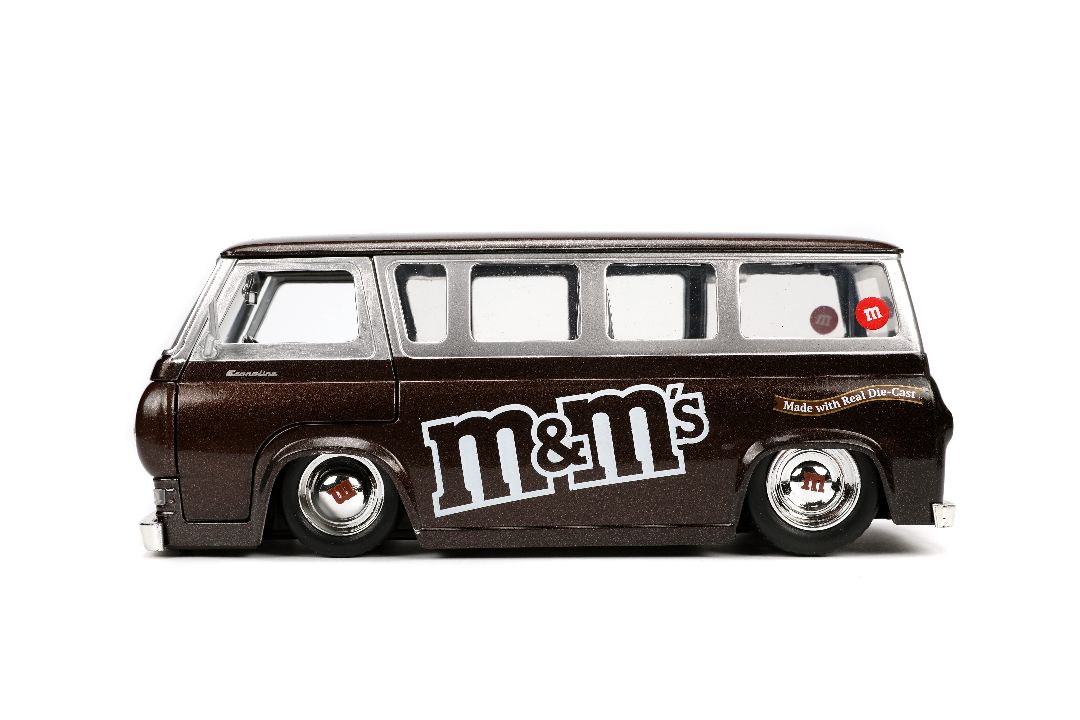 Jada 1/24 1965 Ford Econoline Van with Red M&M's - Click Image to Close