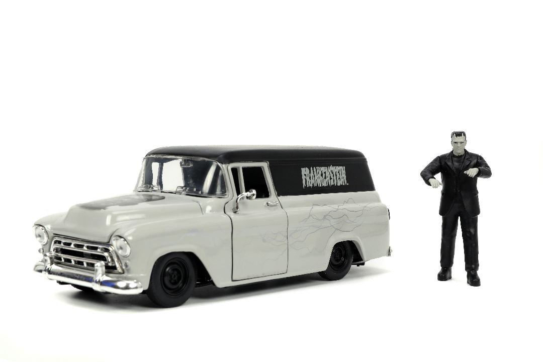 Jada 1/24 "Hollywood Rides" Frankenstein 1957 Chevy Sububan - Click Image to Close