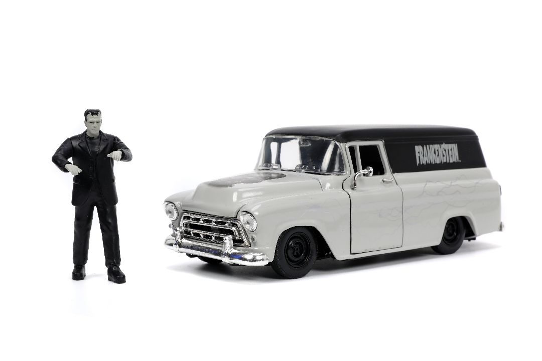 Jada 1/24 "Hollywood Rides" Frankenstein 1957 Chevy Sububan - Click Image to Close