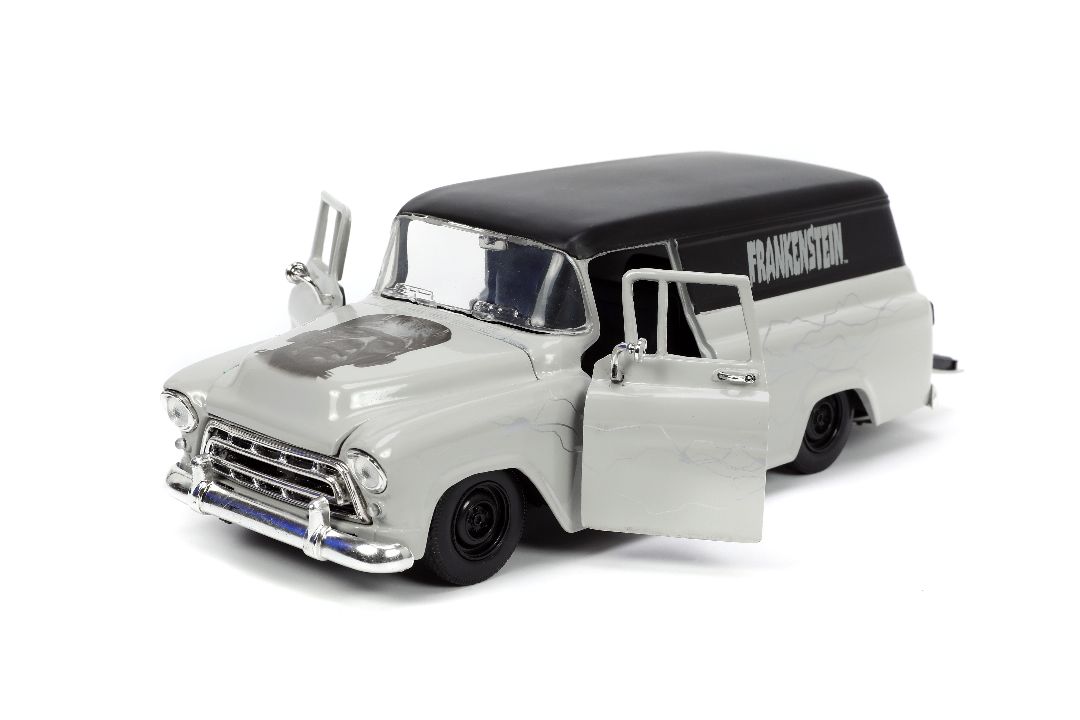 Jada 1/24 "Hollywood Rides" Frankenstein 1957 Chevy Sububan - Click Image to Close