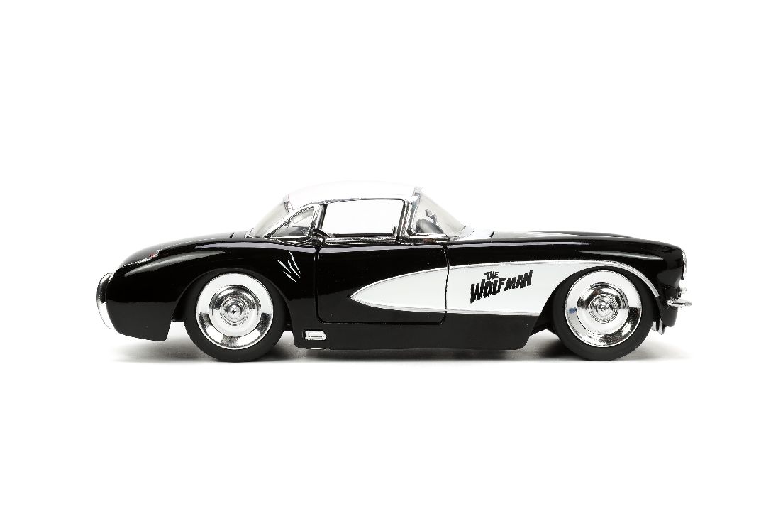 Jada 1/24 "Hollywood Rides" 1957 Corvette with The Wolfman