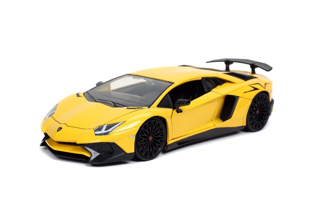 Jada 1/24 "Hyper-Spec" Lamborghini Aventador SV - Yellow - Click Image to Close